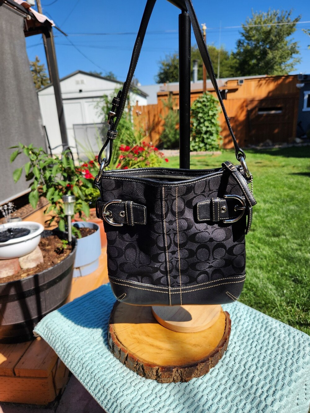 Coach Soho vintage Signature Jacquard Shoulder Bag